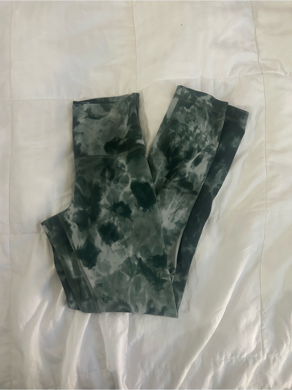 lululemon athletica Green Tie-Dye Leggings